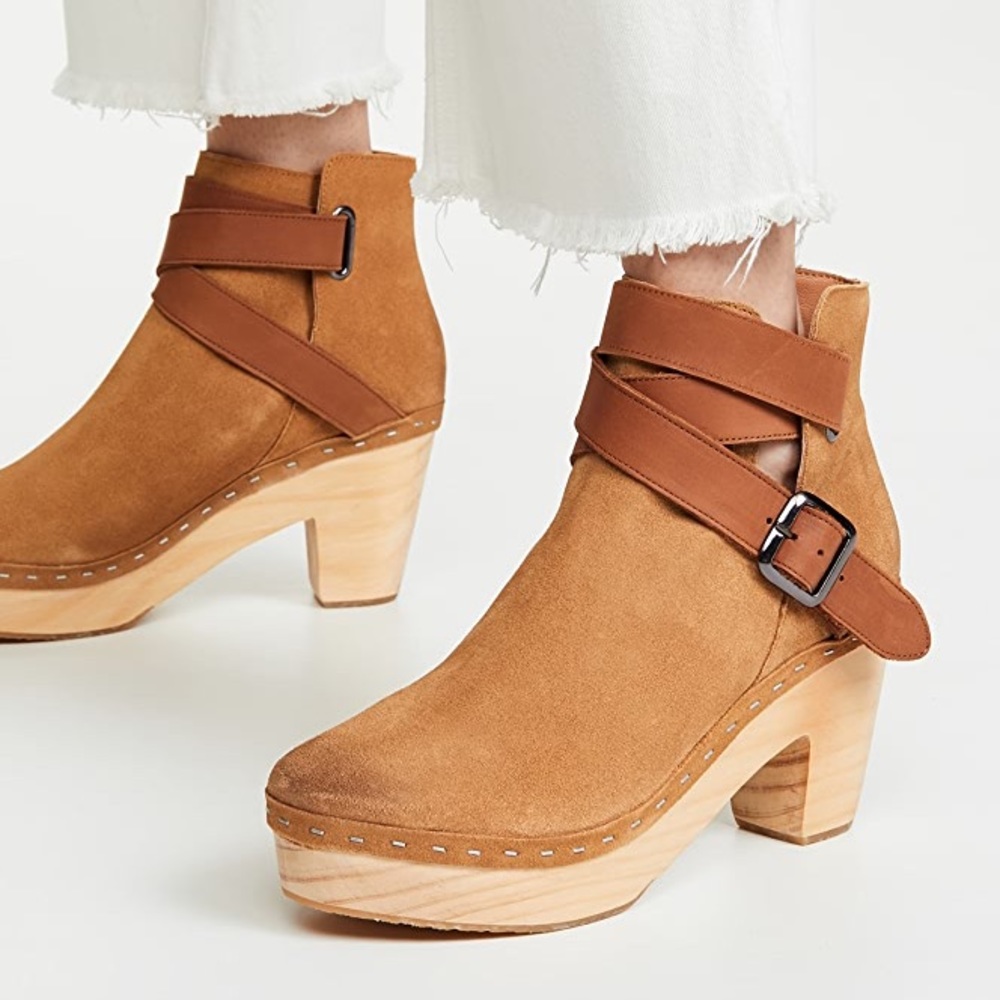 Free People Tan Ankle Boots